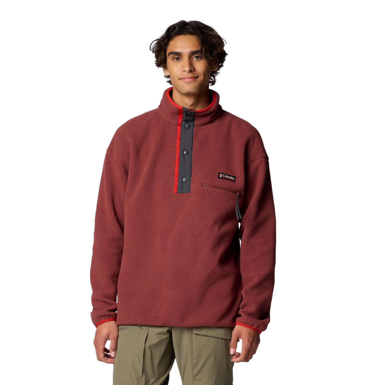 Columbia Men's Helvetia Ii Half Snap Fleece, Spice, XXL