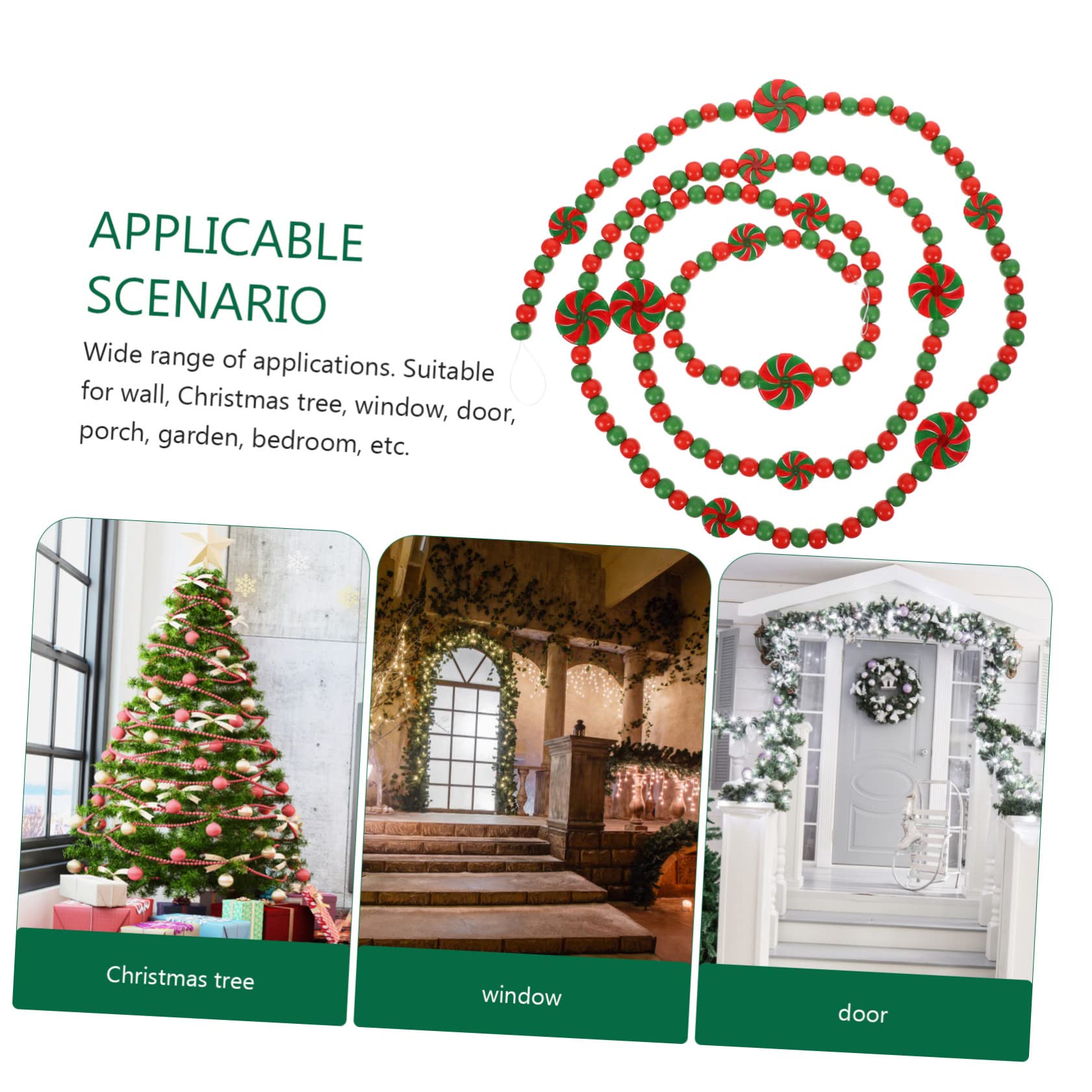 TOPBATHY 3st Weihnachtsanhänger Quastengirlande Lichthausdekorationen Für Zu Hause Bauernhausperle Quaste Dekoration Für Weihnachtsfeiern Hängender Perlenanhänger Holz