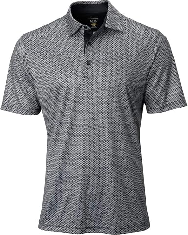 Ml75 2 Below Micro Paisley Print Polo 