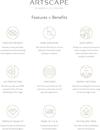 Miniatura 6 de Artscape Película de ventana con chip azul de 36" x 72"