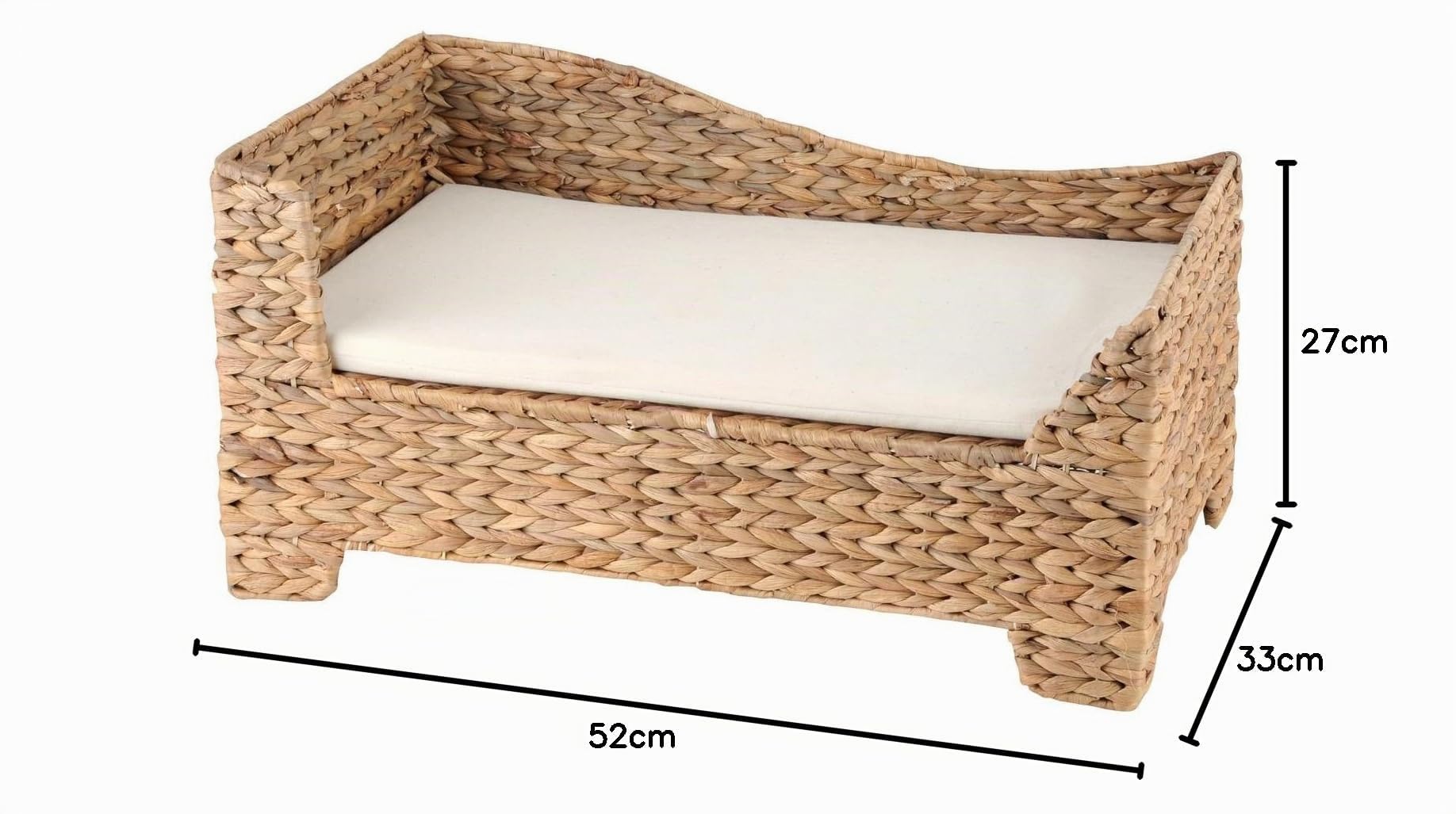 SILVIO DESIGN, Heimtier Ottomane mit Kissen, 21354.113 | 21354.113