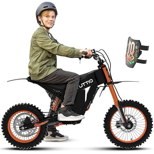 Tuttio Soleil01 48V Electric-Dirt-Bike Electric-Motorcycle Off-Road-Electric-Bike - with 21AH Battery 15-37MPH&18-43Miles Dirtbike 3-Speed Modes Motorcycle for Teens Ages 13+(Immediate-Delivery)