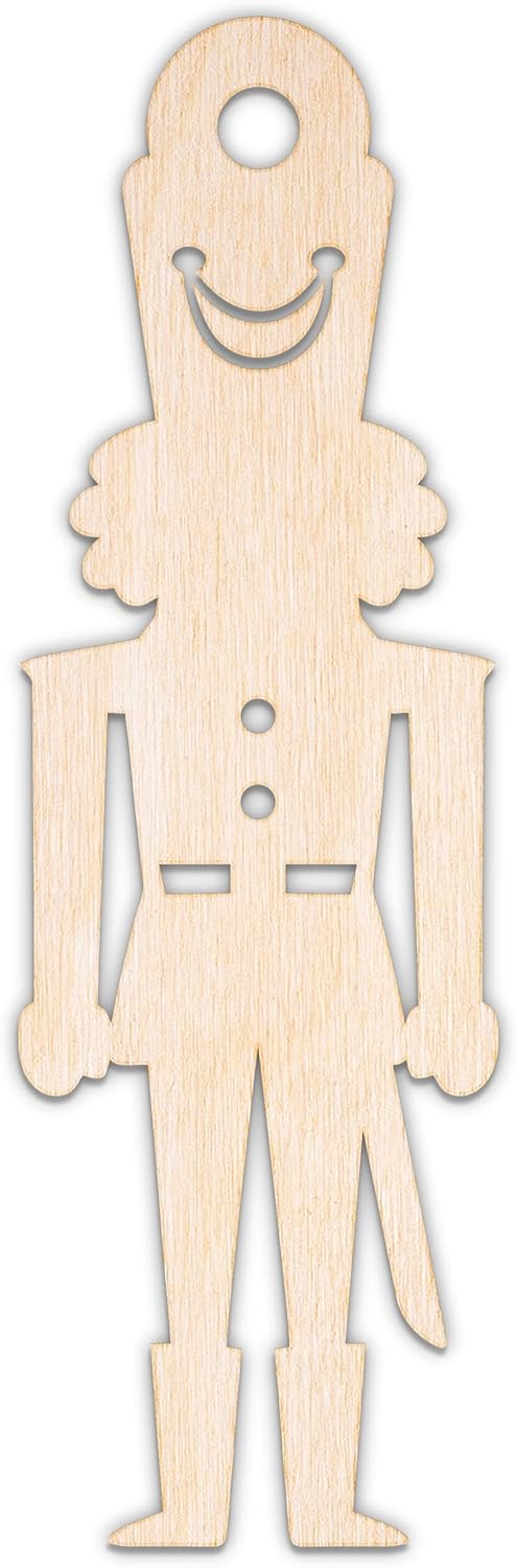 Creative Deco Personalized Wooden Plywood Cutout Shape Christmas Xmas | Snowflake | Size 3.93-39.37 in | 0.11 in Thickness | Laser Cut Wall Decoration