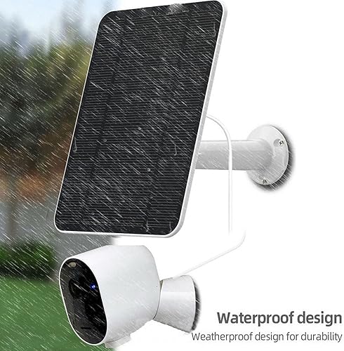 Miniatura 8 de Panel solar, cargador solar de 5 V de silicio monocristalino de bajo consumo de energía, montaje en pared, alta tasa de conversión con soporte fijo