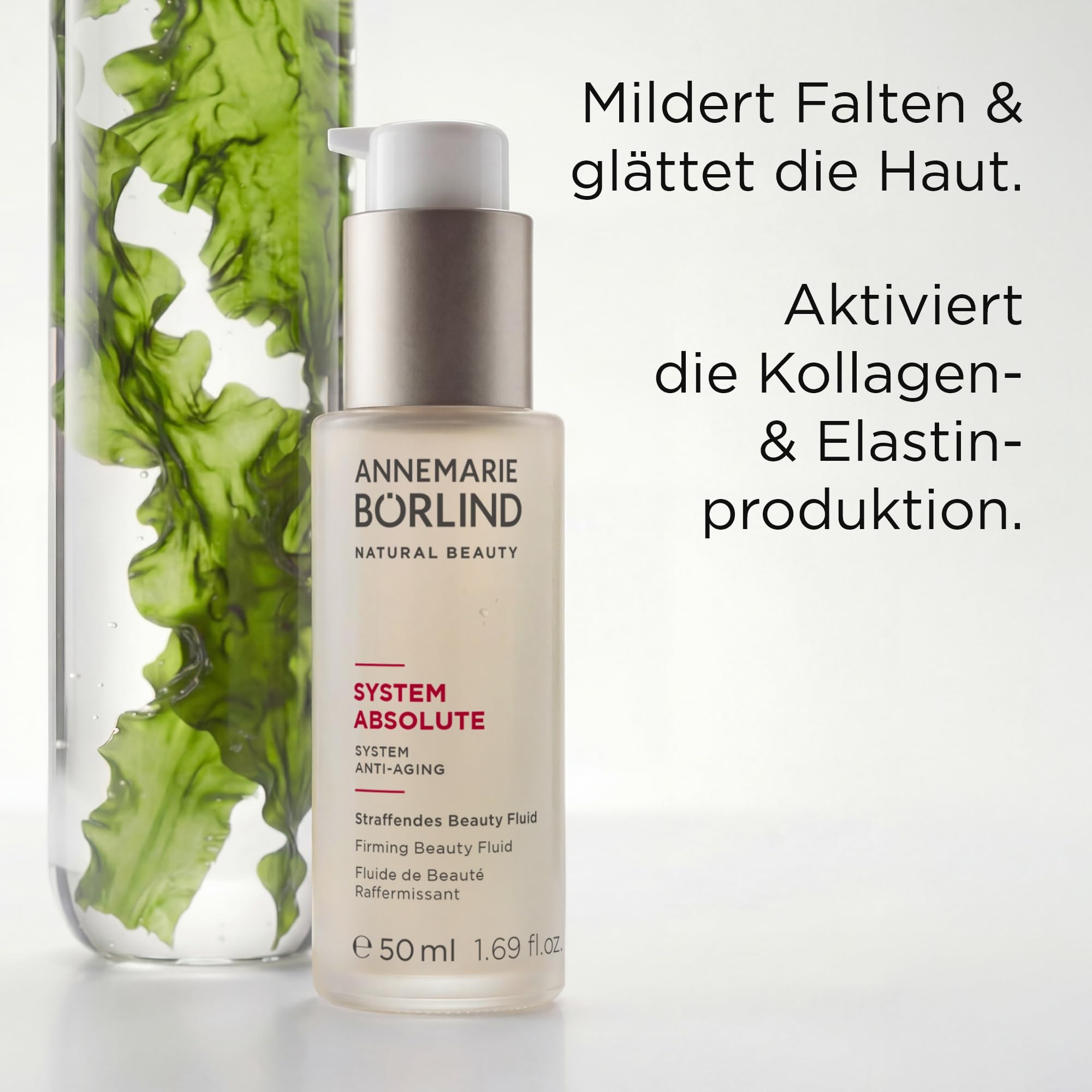 ANNEMARIE BÖRLIND SYSTEM ABSOLUTE Straffendes Beauty Fluid 50ml Anti-Aging | Straffendes Gesichtsfluid, Mildert Falten, Glättet die Haut, Aktiviert Kollagenproduktion, Anti-Aging, Feuchtigkeitsspendend