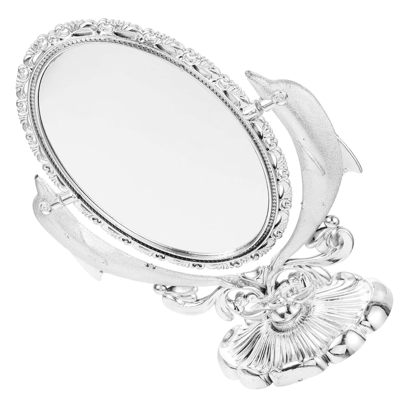 Cadeau femme Noël anniversaire avec ce miroir de maquillage double face rotatif de bureau