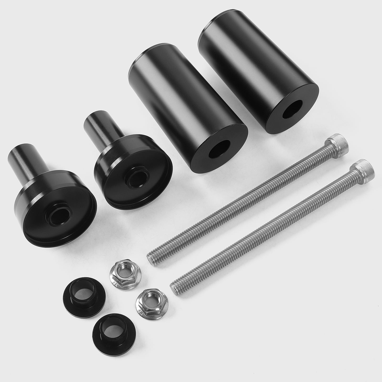 Sliders de cadre pour Honda Rebel 500 CMX500 (2017-2025) | Protection moteur et pare-chocs pour moto | Barres coulissantes CNC noires | Installation facile sans perçage
