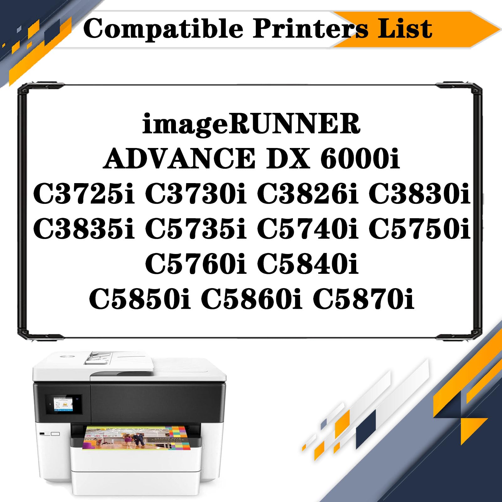 WT-202 WT202 Waste Toner Box Compatible Canon ImageRUNNER Advance DX 6000i C3725i C3730i C3826i C3830i C3835i C5735i C5740i C5750i C5760i C5840i C5850i Printer Black