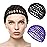 WLLHYF Hair Net Wrap For Sleep 2 PCS Mesh Nets Cap Snoods Cover Sleeping Knit Hairnets Elastic Head Wrap Bathing Shower Caps Wig Hairnet Crochet Sew Weave Press Weaving Braided Bonnet(Black/Purple)