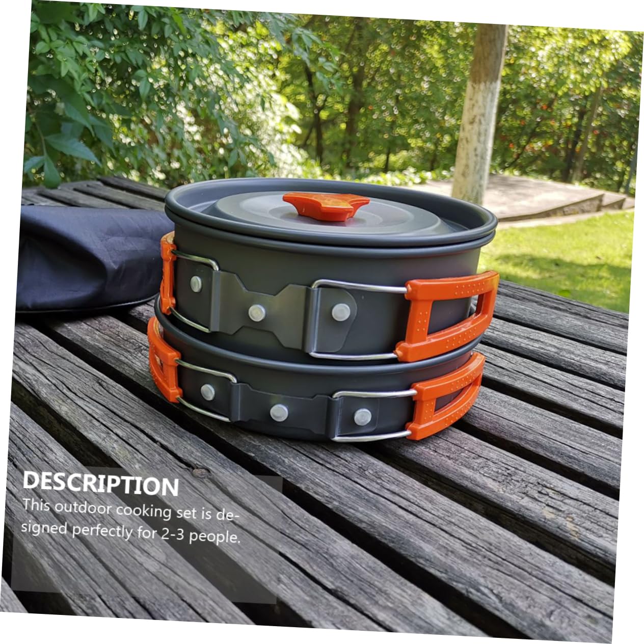 HEMOTON Ensemble Cuisine de Camping Ustensiles Cuisine de Camping en Alliage D'aluminium Léger Performance Fiable pour 2-3 Personnes