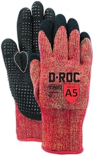 MAGID Insulated Heat Resistant Cut Level A5 Work Gloves, 24 PR, Nitrile Palm-Dot Coated (Nitrix), Size 11/XXL, Reusable, 13-Gauge Aramid Shell (GPD549)