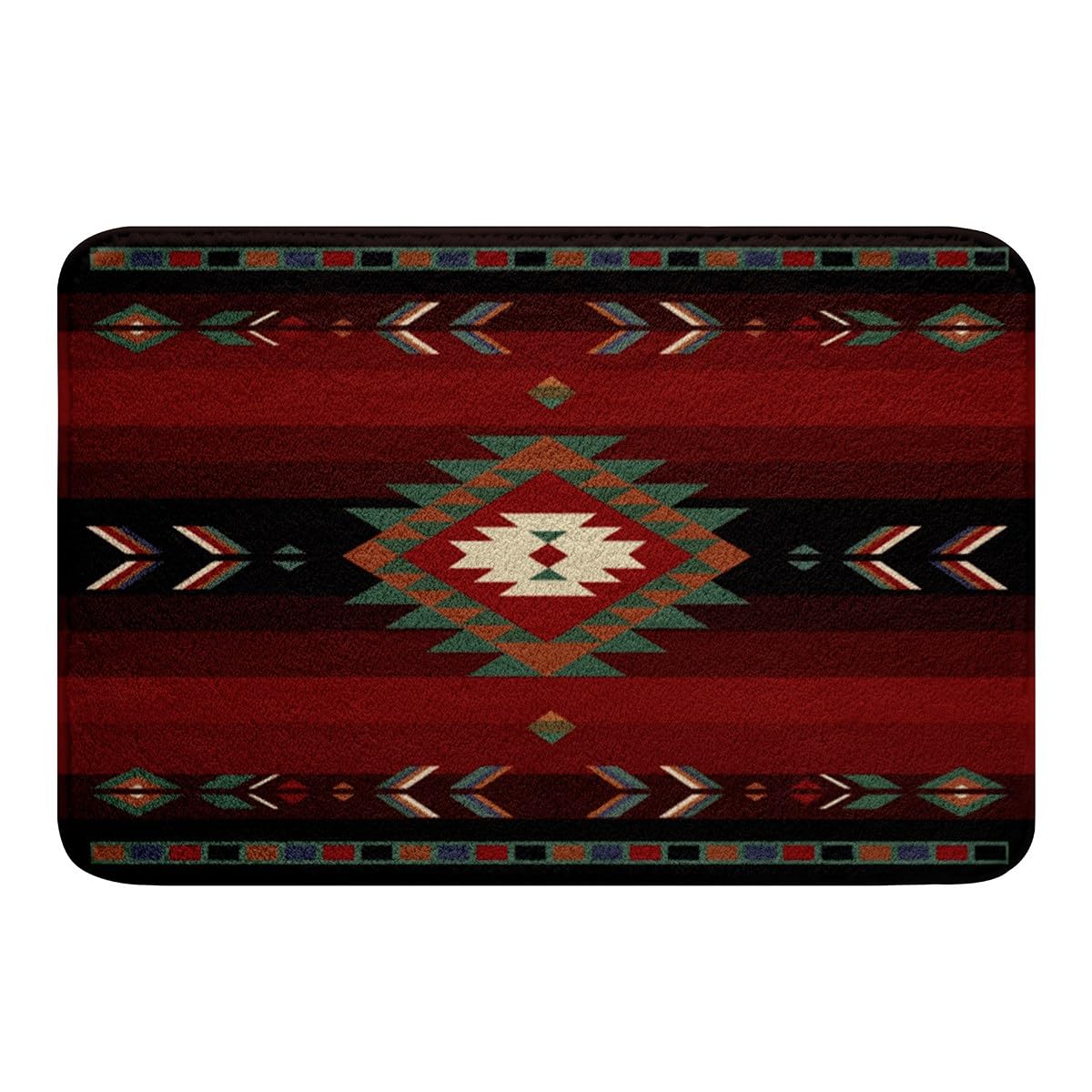 Feelyou 20"x32" Southwest Native Design Bath Mats for Bathroom Girls Southwestern Geometric Bathroom Rugs for Kids Ultra Soft Tribal Bath Rugs for