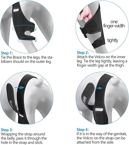 Miniatura 4 de Knee Brace for Dogs ACL with Side Stabilizers,Knee Cap Dislocation, Arthritis - Keeps The Joint Warm and Stable - Extra Support - Reduces Pain and