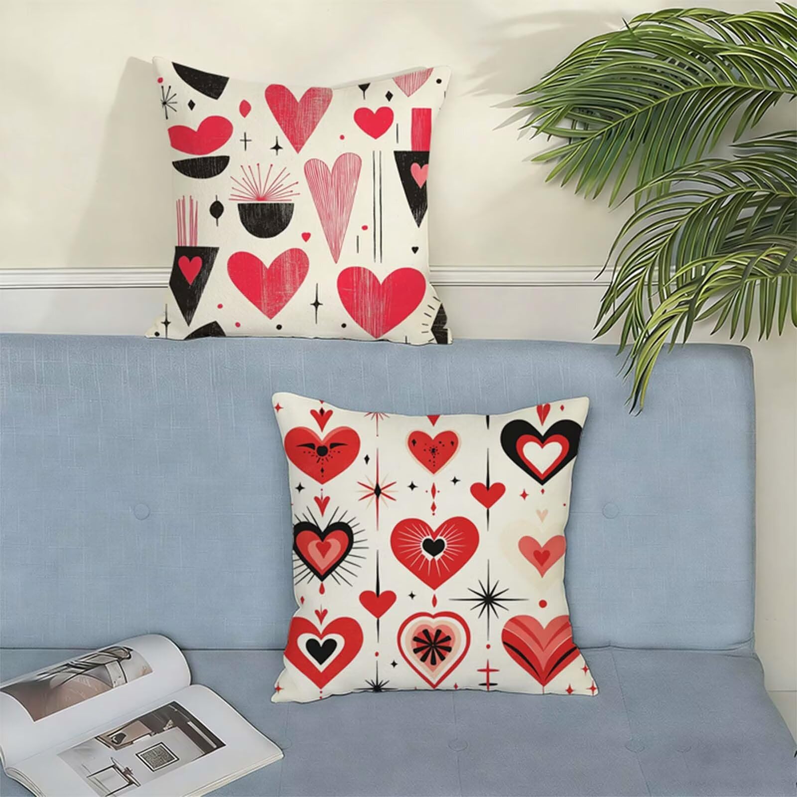 Juego de 2 Funda Cojin 80 x 80 CM Beige,Cuadrada Impermeable Fundas Cojines Abstracto Lino Impresión a Doble Cara con Cremallera Oculta,Apto Todas las Estaciones Funda Almohada para Sofá o Salón X-353
