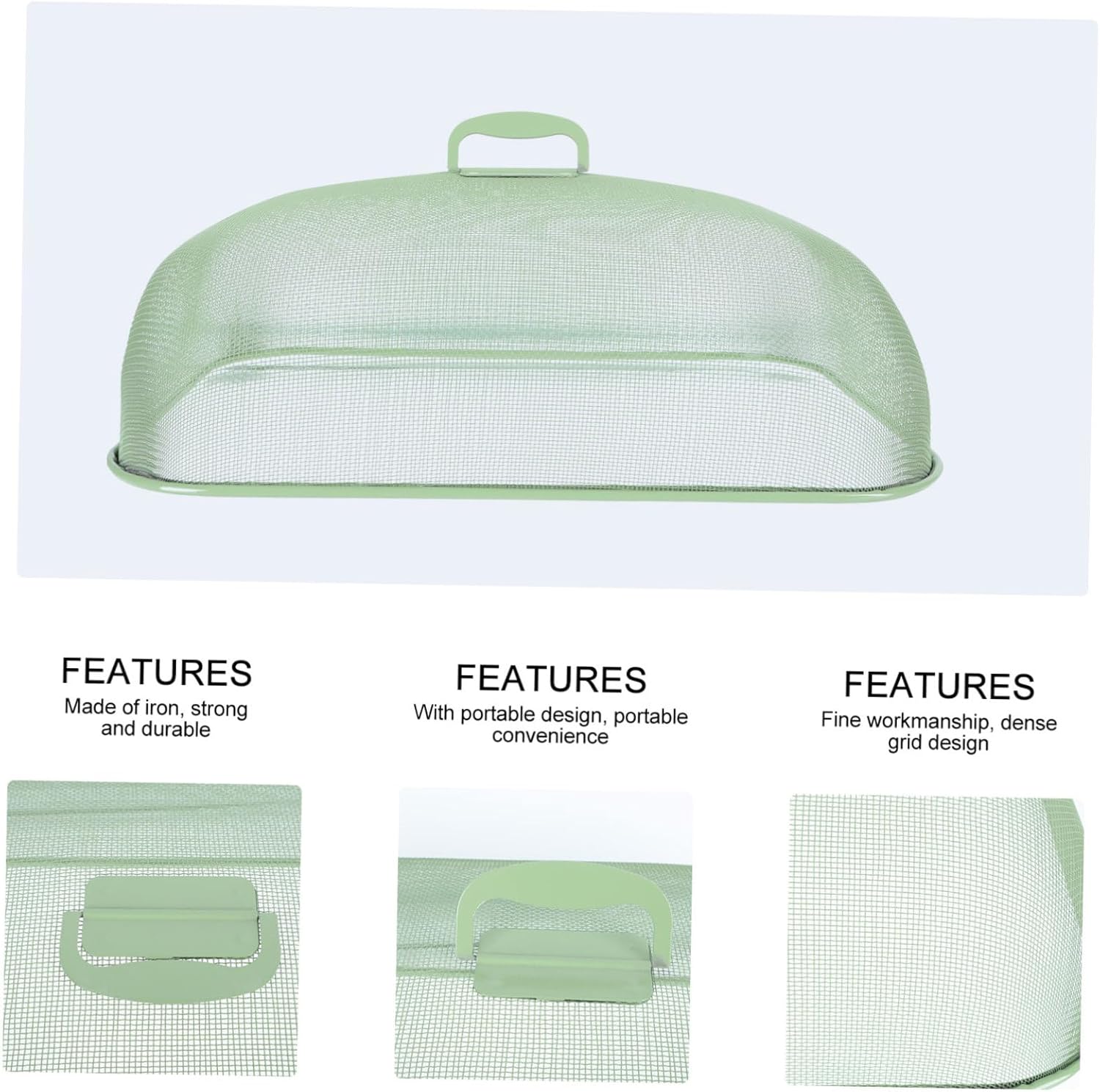Homoyoyo Mesh Picnic Food Cover Microwave Lid Dustproof Net Cover for -keeping Kitchen Food