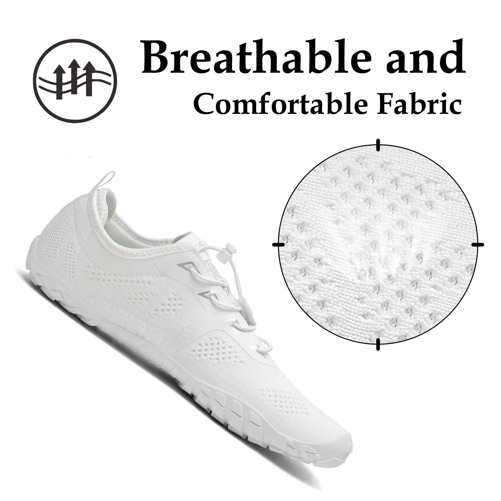 SAGUARO Scarpe Barefoot Minimaliste Uomo Donna - Scarpe Scogli Leggere Traspiranti Antiscivolo - con Padelle Larghe e Zero Gocce