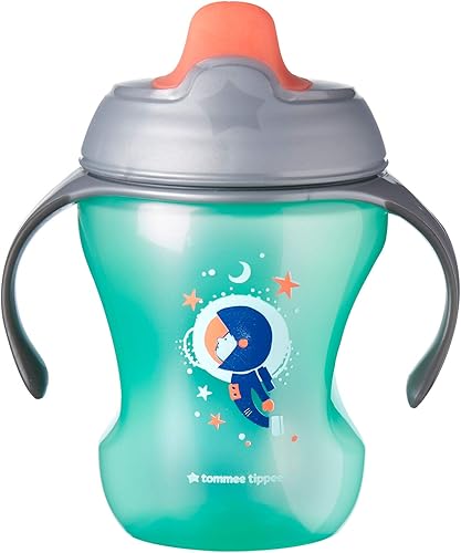 Vista 25 de Tommee Tippee Sippee - Vaso entrenador con asas, botella de agua para niños pequeños, a prueba de derrames, sin BPA, 8 onzas, 23.0 ft+, paquete