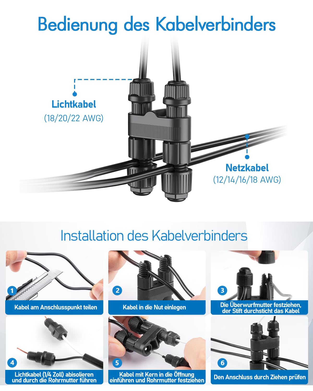 HIBOITEC 12er 12W Bodeneinbaustrahler Aussen LED 1440LM Warmweiß | IP67 Wasserdicht Bodenstrahler, Mit Kabelverbindern,Für Garten, Weg, Terrasse