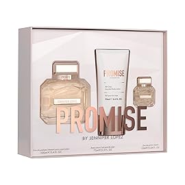 Jennifer Lopez Promise Gift Set 100ml (3.4 Fl Oz) Eau de Parfum, 75ml (2.5 Fl Oz) Body Lotion & 10ml (0.34 Fl Oz) Miniature