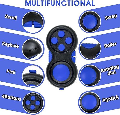 Miniatura 93 de WTYCD El Fidget Retro original: Juego de control clásico de goma Fidget Focus Toy con funciones de 8 vueltas y cordón - perfecto para aliviar