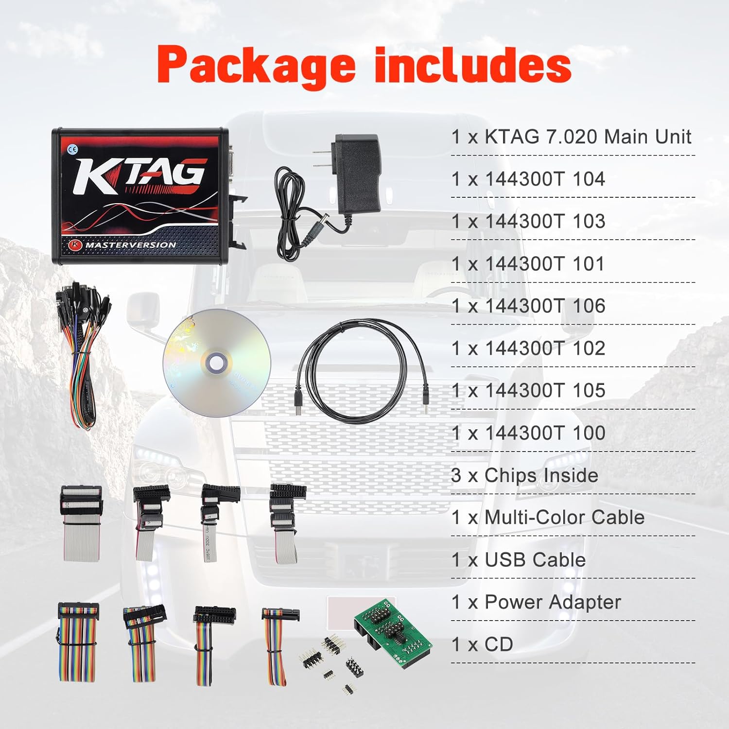 KTAG V7.020 V2.25 Professional ECU Diagnostic Set, European KTAG Firmware Software V2.25 ECU Programming Tool Master Version.
