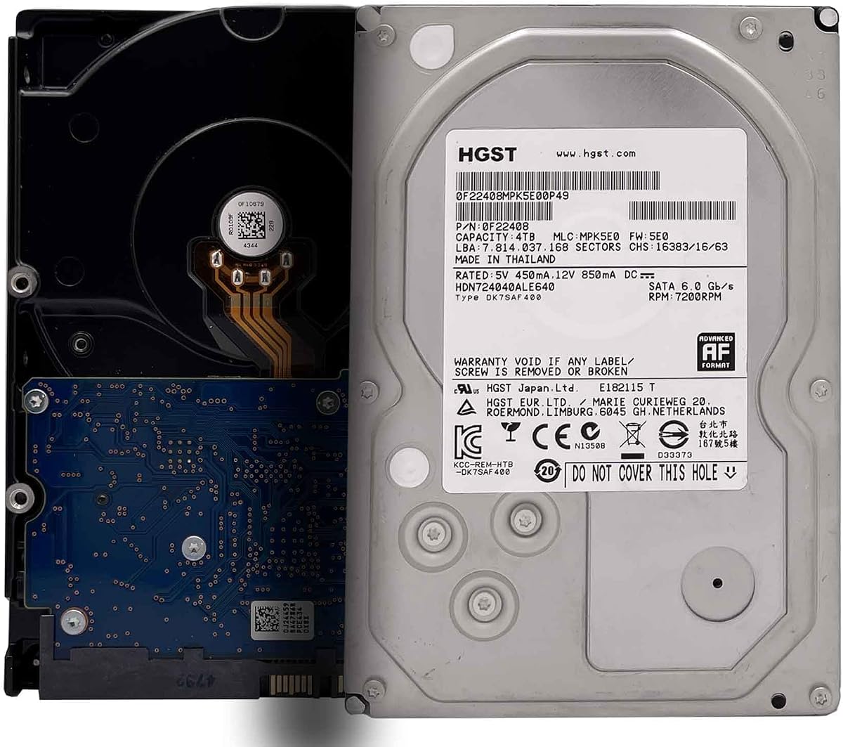 Western Digital HGST Deskstar HDN724040ALE640 4TB 7200RPM SATA 6.0Gb/s 64MB Cache 3.5-inch Internal NAS Hard Drive 0S03664 (Renewed)
