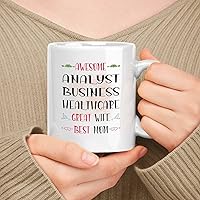 Vista 77 de Regalo feliz para el día de la madre para mamá, técnico de gis de hijo, hija o marido, regalo esposa de 11 onzas, taza de cerámica blanca de 15 onzas