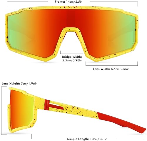 Miniatura 3 de MVPTGRS Gafas de sol de béisbol juveniles para niños y niñas de 8 a 14 años TR90 con marco para niños, gafas de sol deportivas para sóftbol,