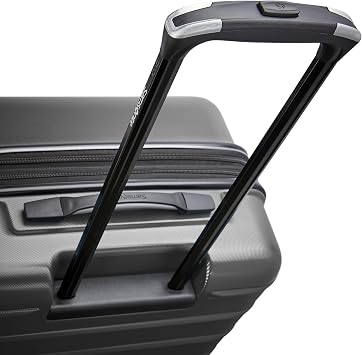 Samsonite Omni 2 Hardside Expandable Luggage with Spinner Wheels, 2-Piece Set (19/24), SOLID CHARCOAL