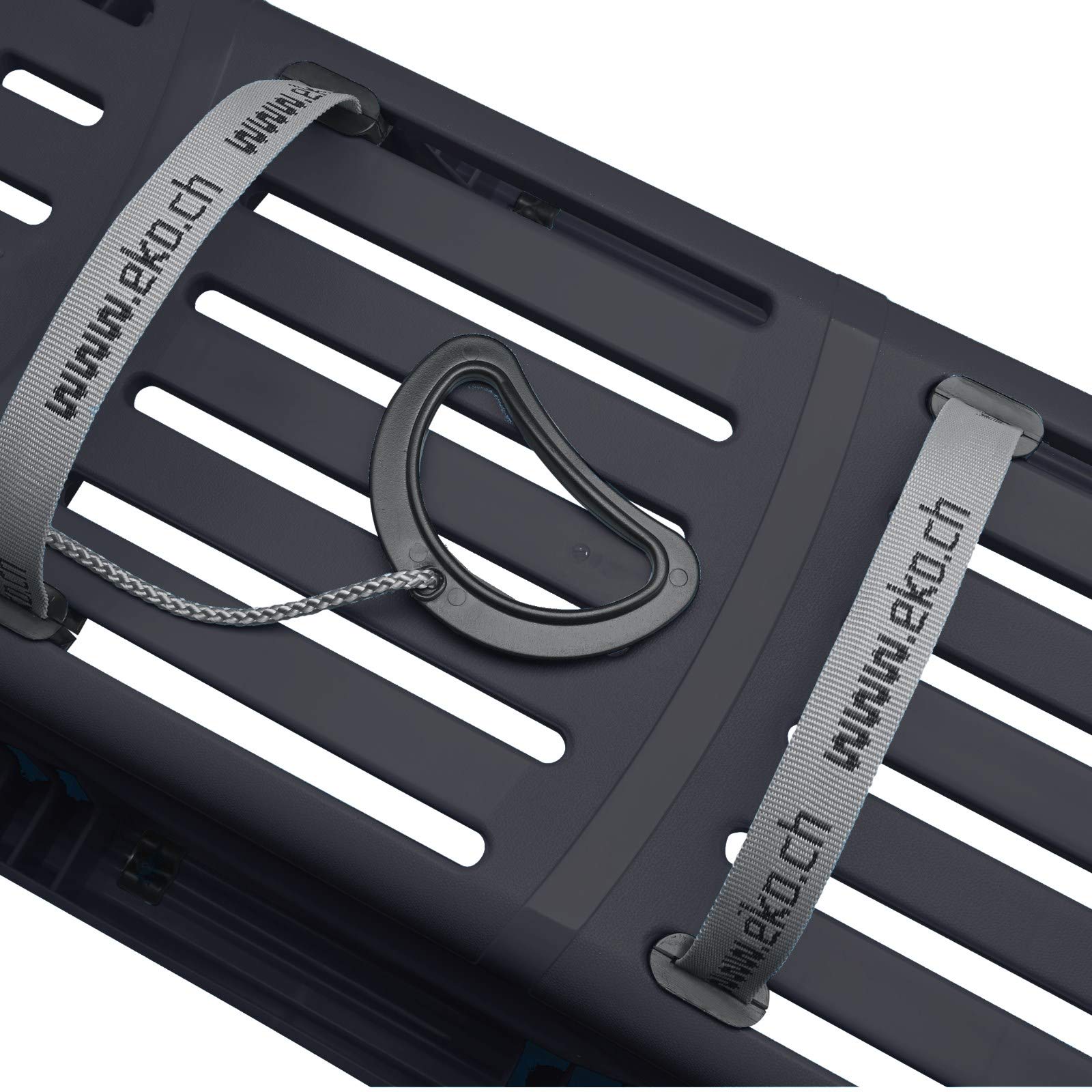 EKO Snow-Star 100 Luge orientable en plastique avec patins en acier inoxydable, 100 cm, pour 2 personnes, jusqu'à 100 kg, résistant au froid jusqu'à -50 °C