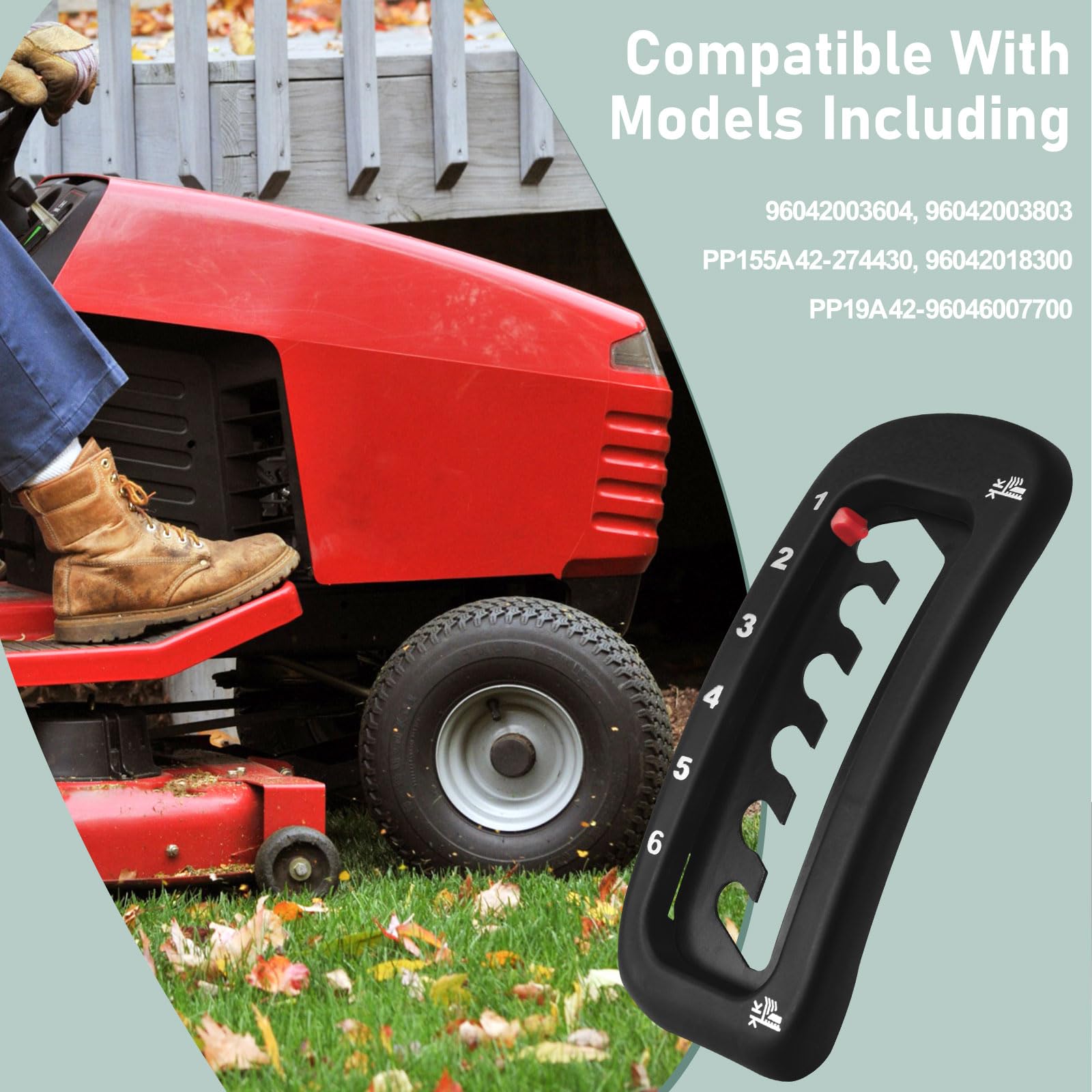 583351401 - Cubierta de consola de altura / cubierta de tractor de césped, inserto de consola de elevación compatible con Craftsman Husqvarna Poulan Pro cubierta de cortacésped, sustituye a