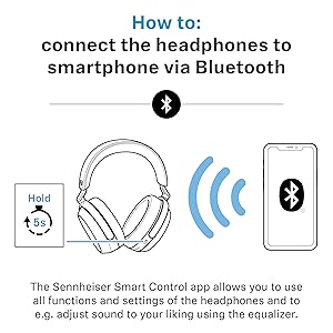 Sennheiser Consumer Audio Momentum 4 Wireless Headphones - Bluetooth Headset for Crystal-Clear Calls with Adaptive Noise Cancellation, 60h Battery Life, Customizable Sound, White (509267)