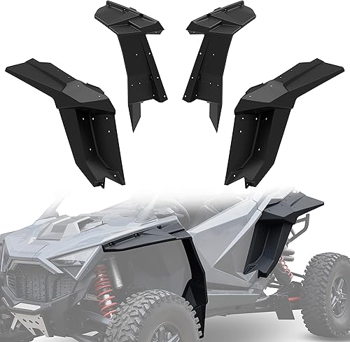 KATIMOTO Guardabarros extendidos para RZR PRO XP, XXL de alta resistencia delantera y trasera, cobertura completa, guardabarros para Polaris RZR PRO