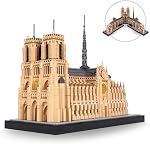 LULUFUN Ensemble de blocs de construction, Kits modèles d'église Notre Dame De Paris mobile,3D Puzzle pour adultes, Jouet de construction d'architecture, 5210 Pièces