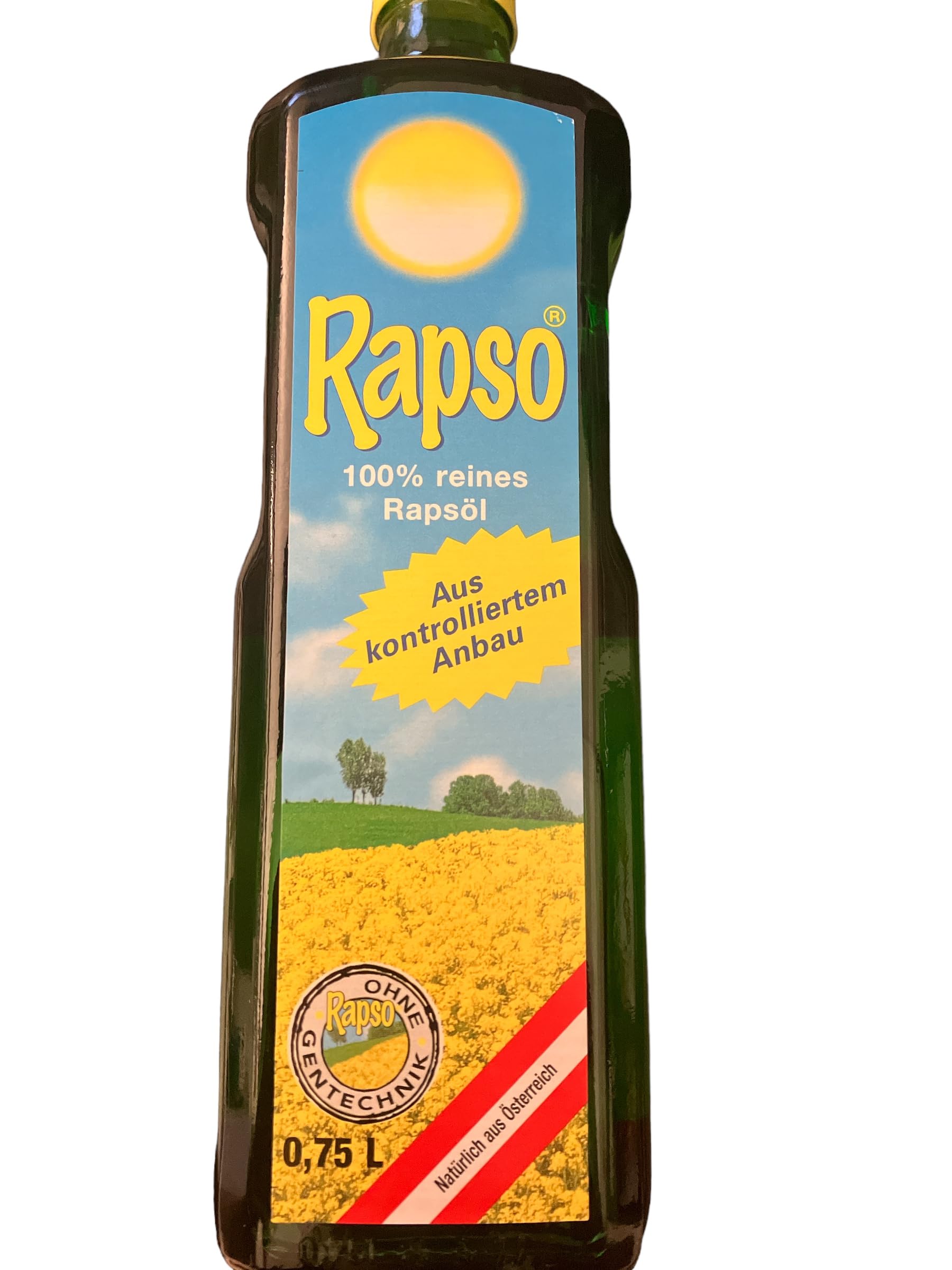 Rapso 100% reines Rapsöl 750 ml, 6er Pack (6 x 750 ml = 4,5 Liter) und 50g Wendlers Kräutersalz