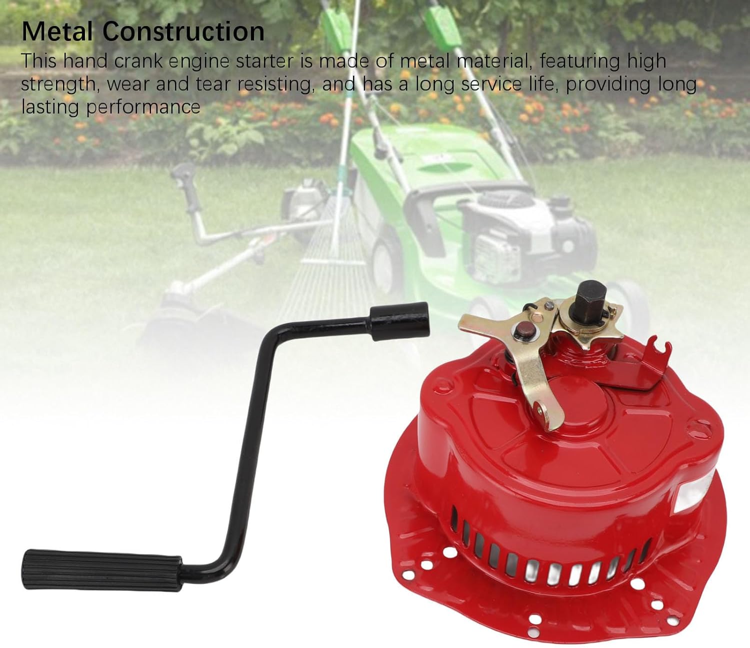 Hand Crank Starter Replacement for 170F 173F 178F 186F 188F 192F 195F Starter Assembly for Vertical Air Cooled Engine