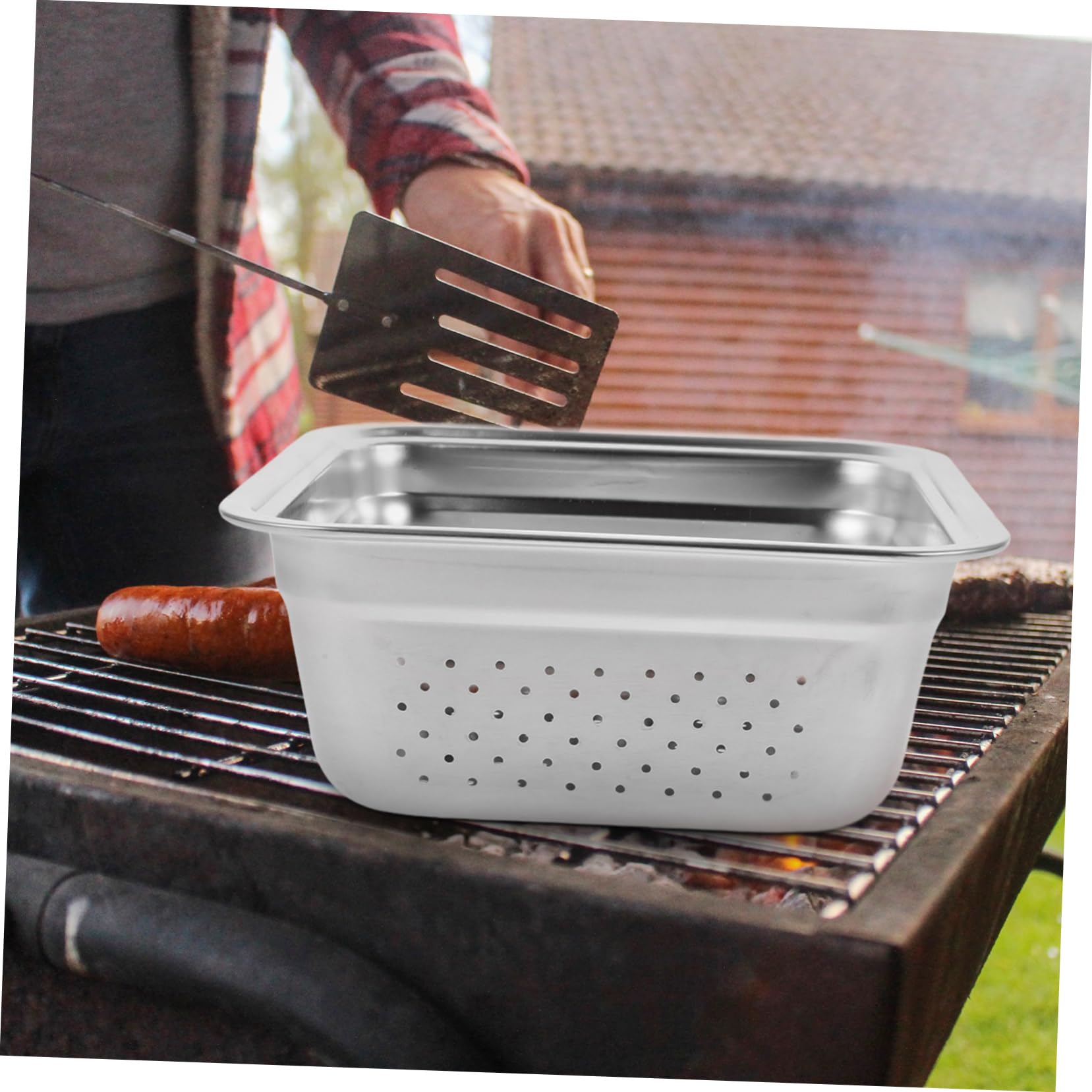 Toddmomy 2piezas Cesta De Grilling Multifuncional De Inoxidable Para Barbacoa Para Cocinar Verduras Pescado y Eventos Al Aire Compatible Diferentes Parrillas