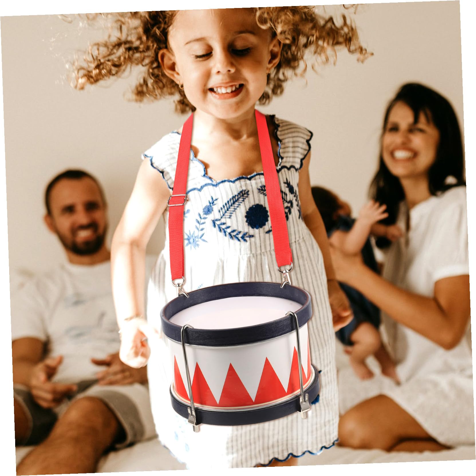 SUPVOX Instrumento de Percusión Infantil Rojo para Niños, Instrumento Musical de Madera y Metal, Set de Iniciación para Aprendizaje Musical y Desarrollo del Ritmo, Color Aleatorio