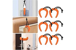 Ueasy 6 Pack Police Door Jam - Door Stopper Wedge for Law...