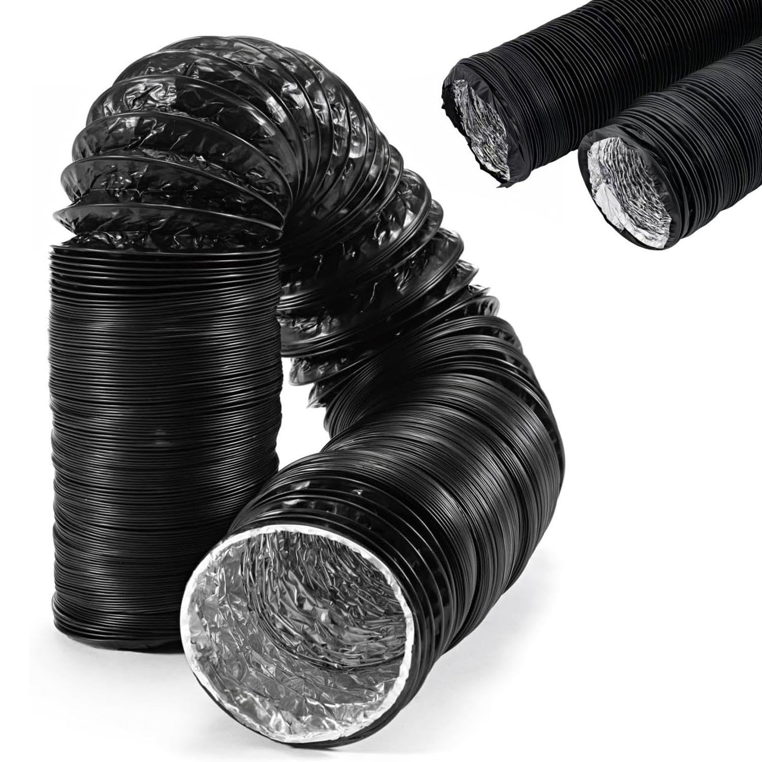 Manguera De Ventilación Tubo Flexible De Salida De Aire Aluminio PVC 2m