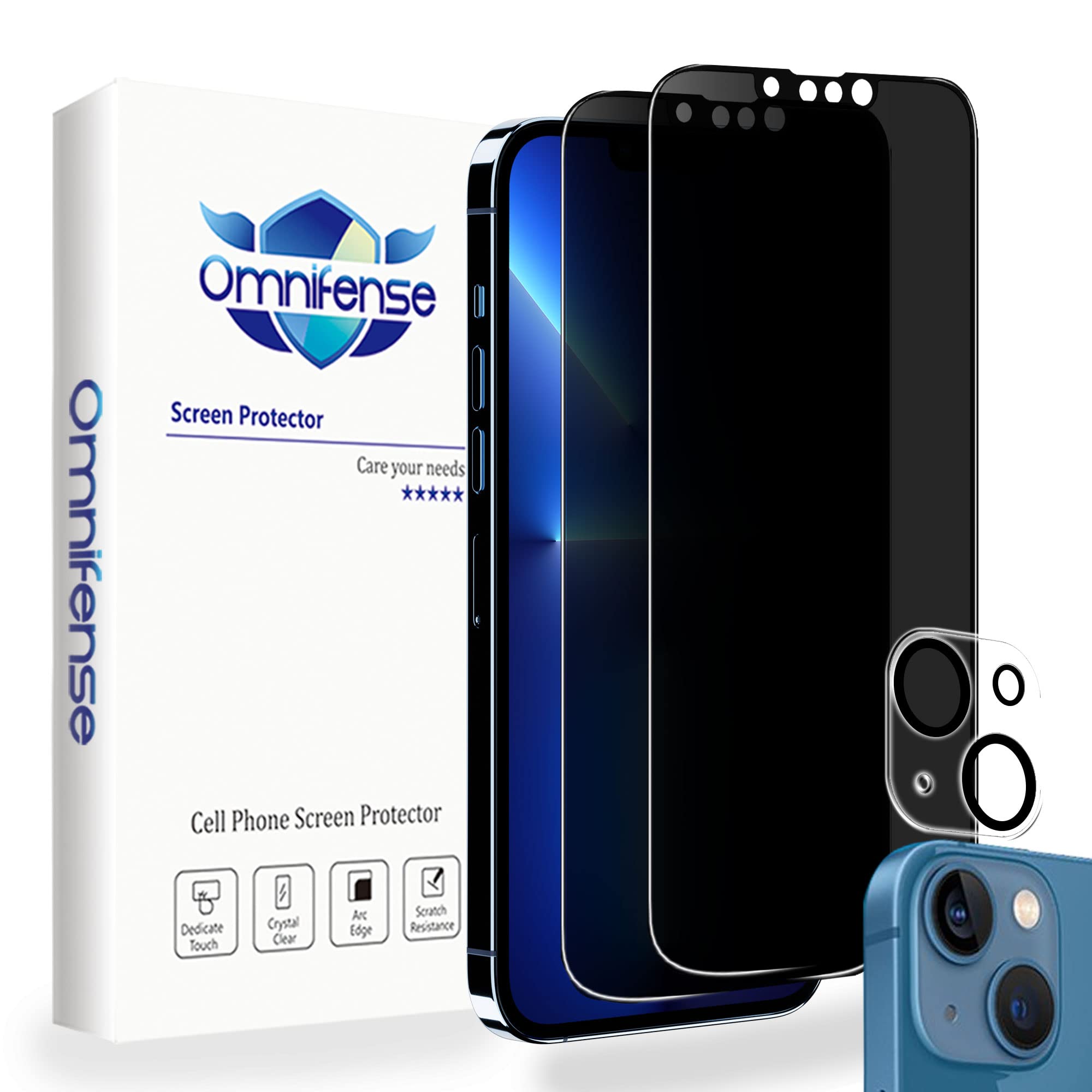 Amazon.com: Omnifense 4 Way 360° Privacy Glass Screen Protector