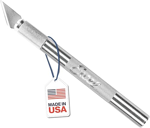 Excel Blades K2 - Juego de cuchillos de hobby de servicio medio, paquete de 3 cuchillos de precisión con cuchillas #24 para tallar y manualidades,