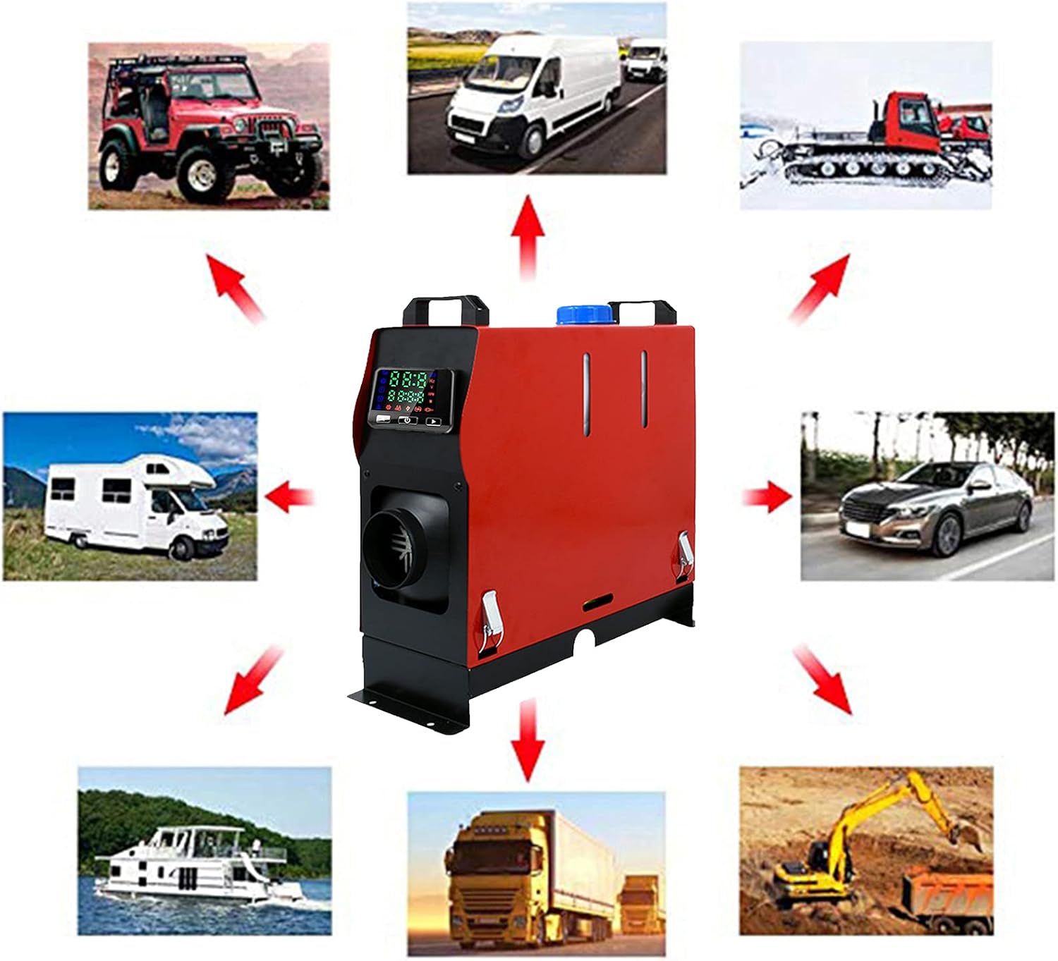 高質で安価 車用 Ffヒーター 5000w 12v Or 24v 軽油ヒーター 省エネ 低燃費 0 12 0 24l H 低騒音 Lcdスクリーン付 説明書付 一体型 ブラック リアルサープラス Elevationprep Org