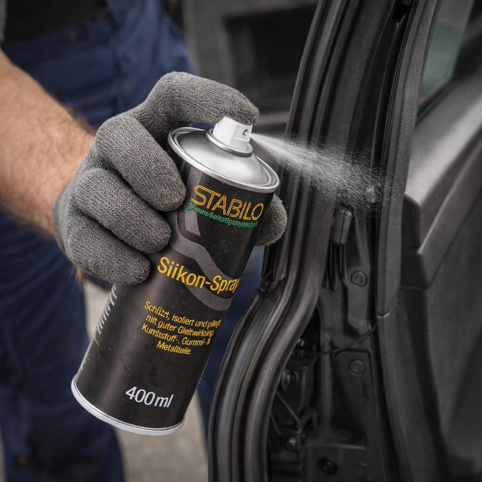 12x Silikon-Spray 400ml | Sprühfett, Gleitspray, Silikonfett, Schmieröl | Schützt, isoliert und pflegt