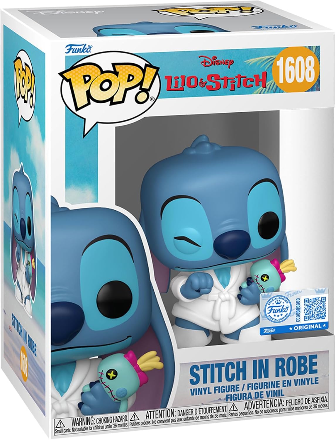 Funko Pop! Disney: Lilo & Stitch - Stitch in Robe - Lilo and Stitch - Collectable Vinyl Figure - Gift Idea - Official Products