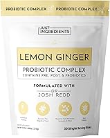 Vista 8 de Complejo probiótico 3 en 1 de limonada de saúco – Mezcla para beber de 30 sobres con prebióticos, probióticos y posbióticos – 5 mil millones de UFC