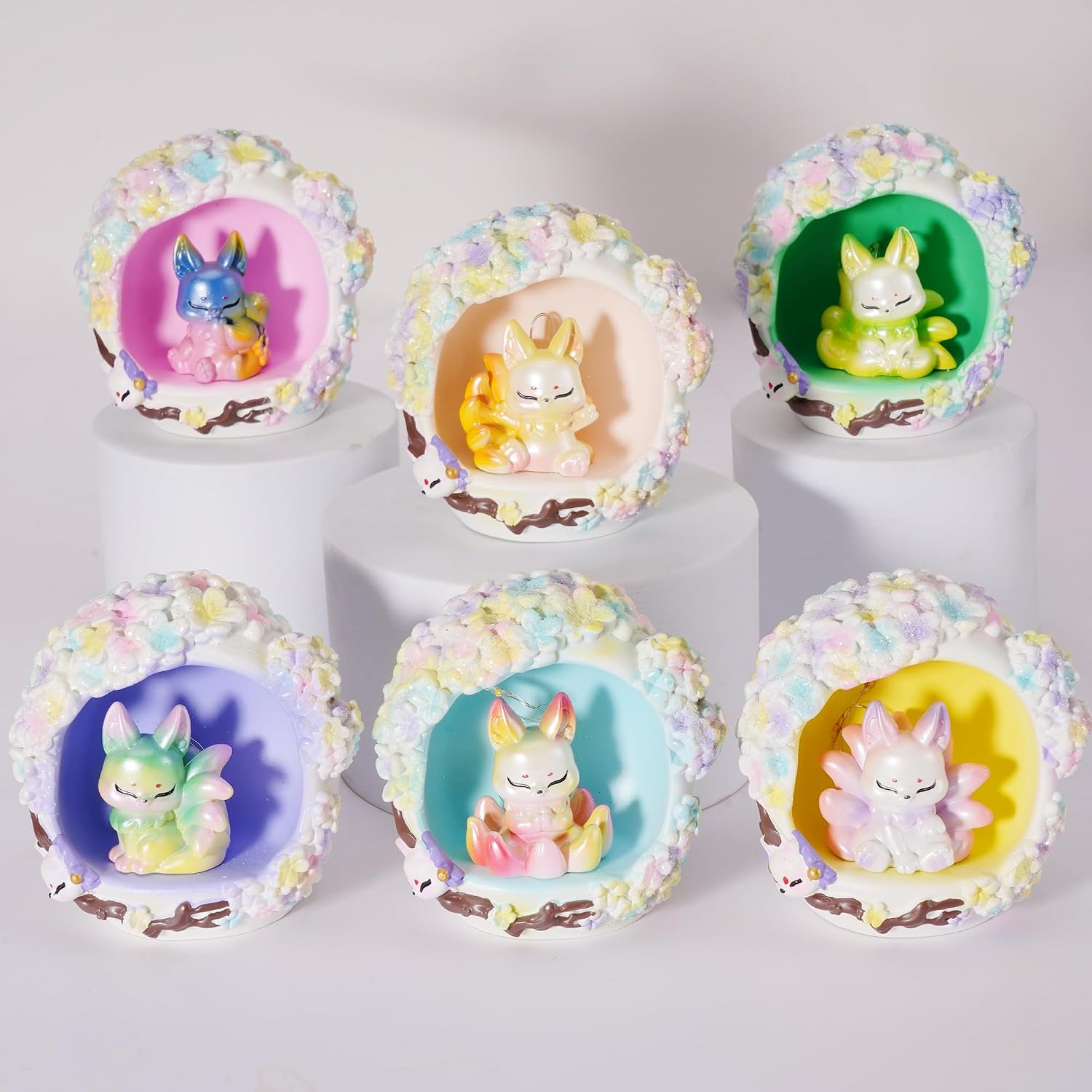 Nine-Tailed Fox Blind Box Figures Mystery Box Collectible Surprise Toys Home & Office Decor