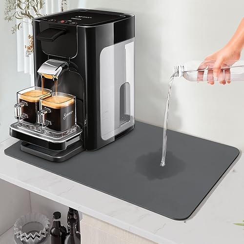 SOSMAR Tapete de café, tapete absorbente de secado de platos de 12 x 20 pulgadas, tapete de barra de café, tapete de cafetera para encimera, disponible en Yaxa Colombia