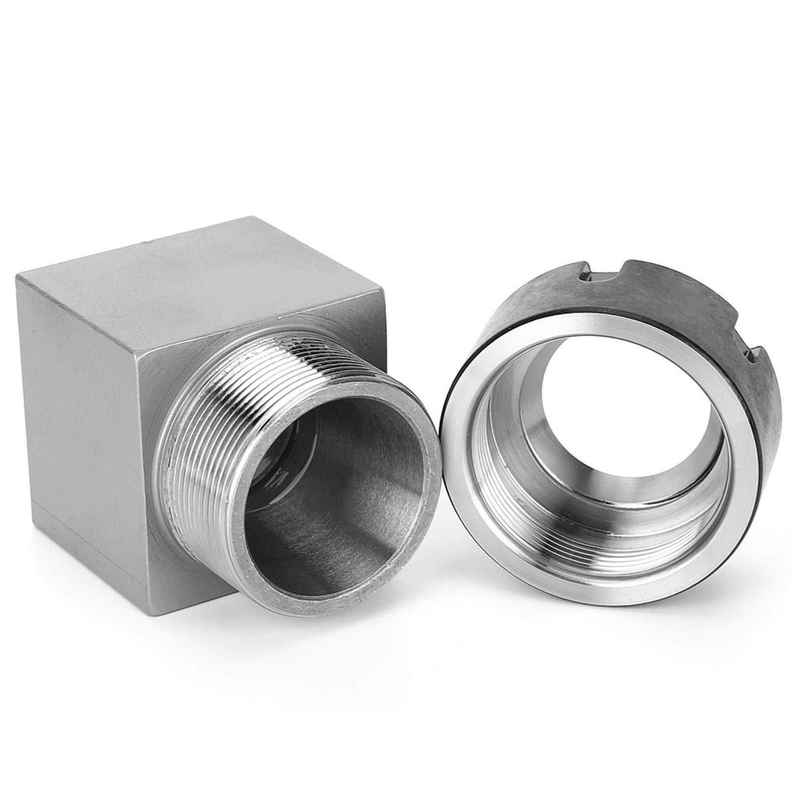 Hex/Square ER32 Spannzangenblock, Spannzangenhalter aus Stahlfutter, für Drehmaschinen-Graviermaschine, geeignet für schnelles Einrichten auf CNC-Maschinen(Quadrat)