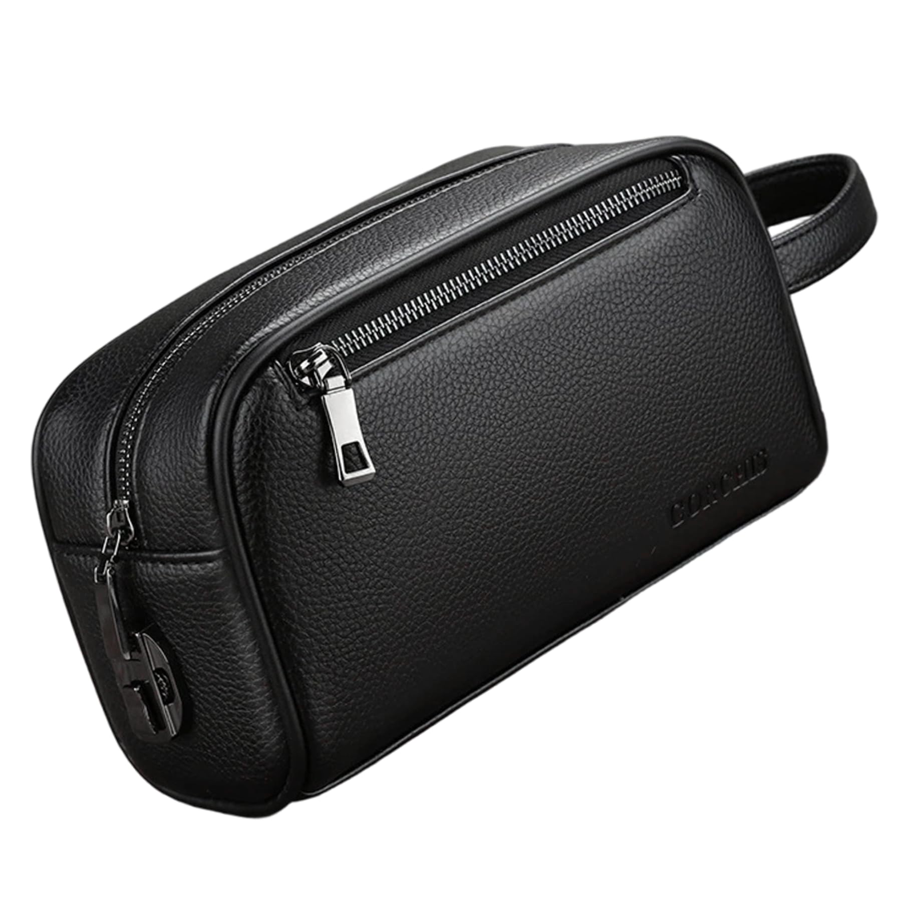 Gcroet Bolso de mano para hombre Bolso de cuero de PU para hombre con asa y cerradura codificada de suave y elegante para uso diario...